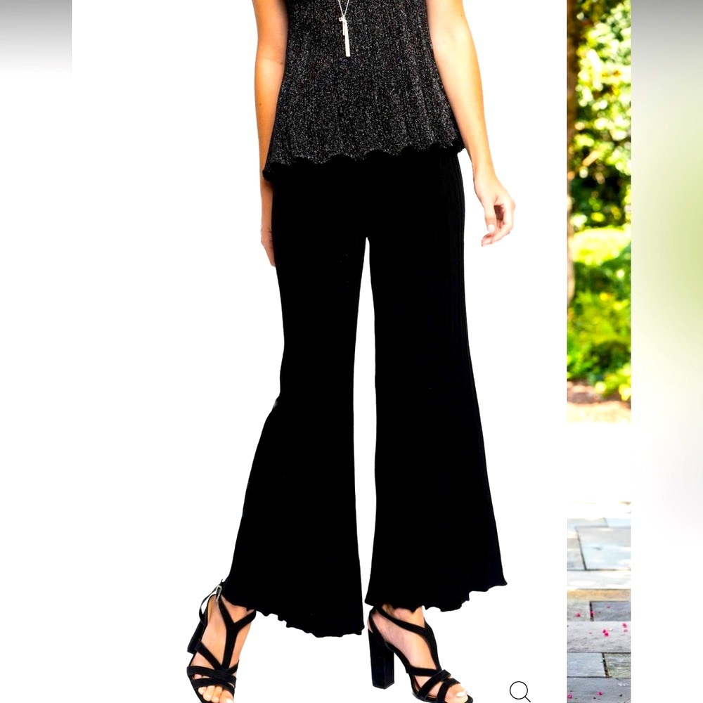 Jason Wu Plisse High Waist Silky Trouser